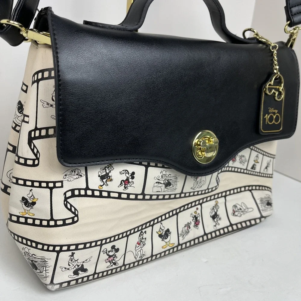 Her Universe Disney 100 Mickey Mouse And Friends Film Reel Satchel‎ Bag Purse